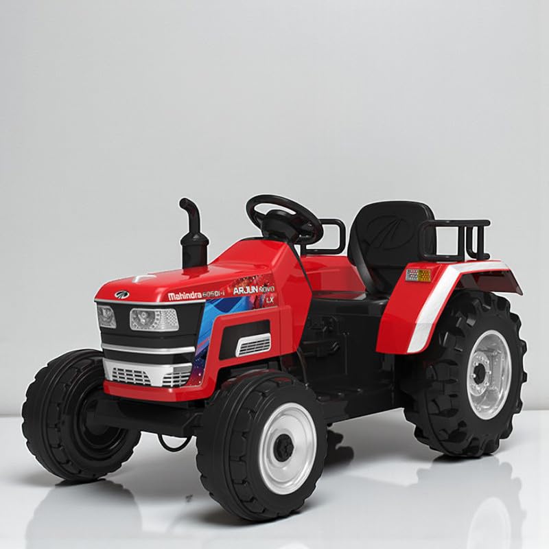 Tractor Ride-On Tractor for Kids | Big Wheeled Farm Tractor with Music, Horn, LED Lights